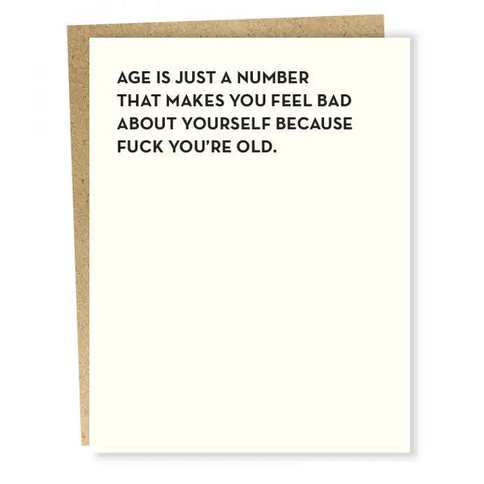 Just A Number Card
