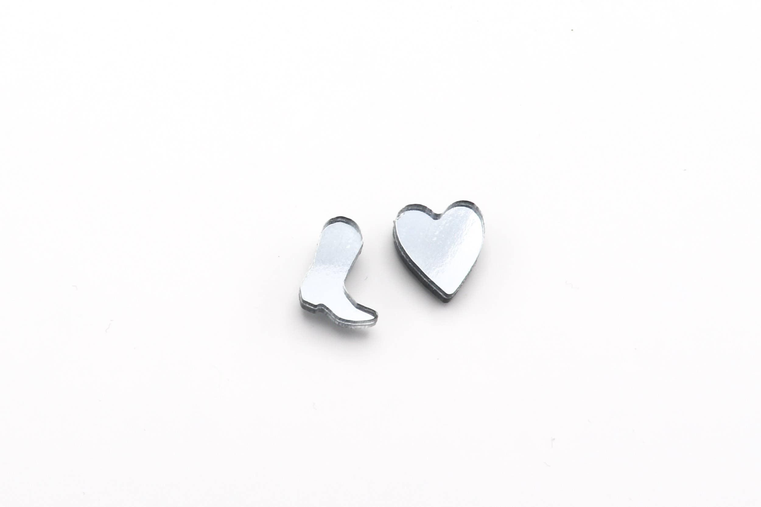 Charm Studs - Boots and Hearts