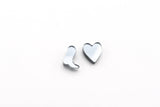 Charm Studs - Boots and Hearts
