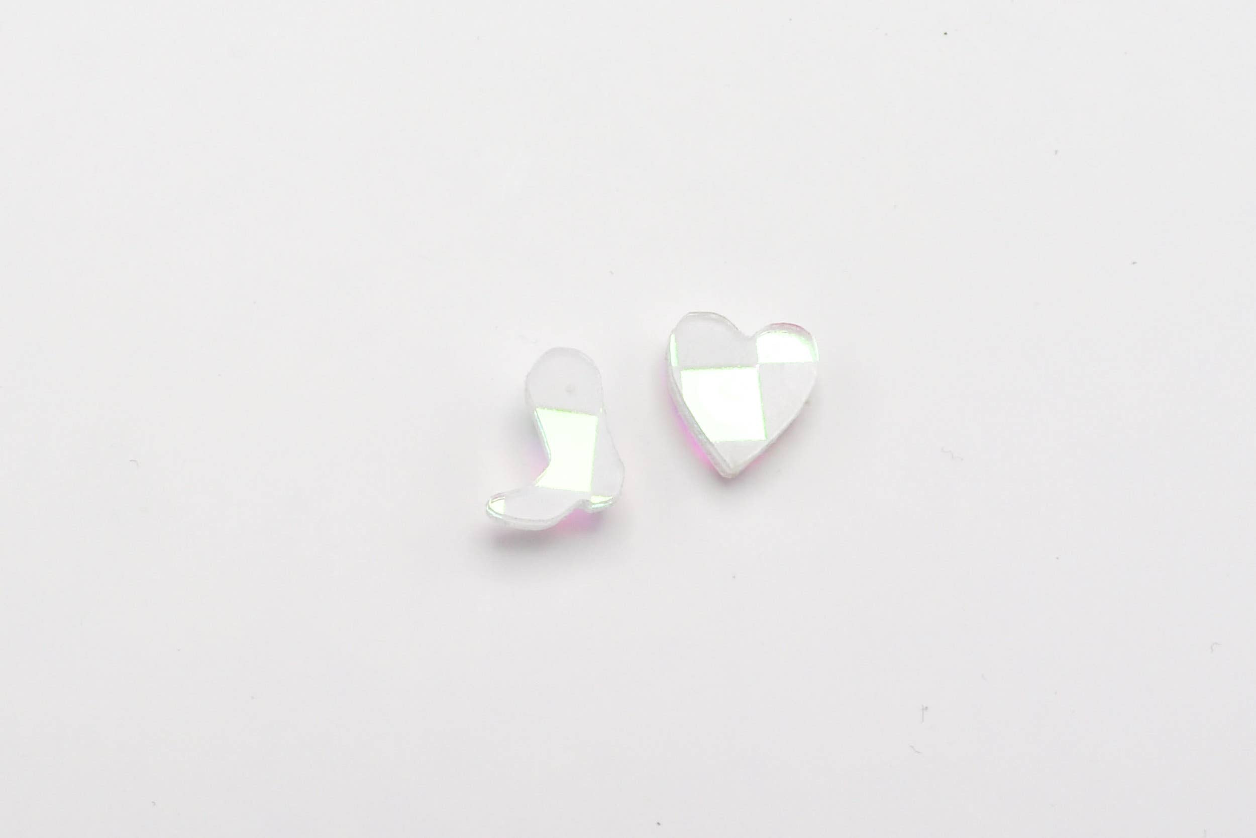 Charm Studs - Boots and Hearts