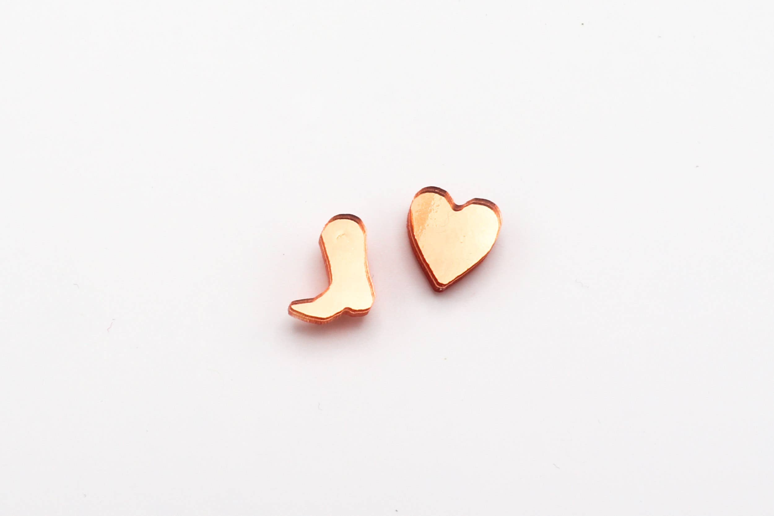 Charm Studs - Boots and Hearts