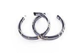 Ecoresin Hoop Earrings Large