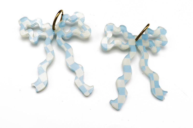 Ecoresin Bow Earrings - Large