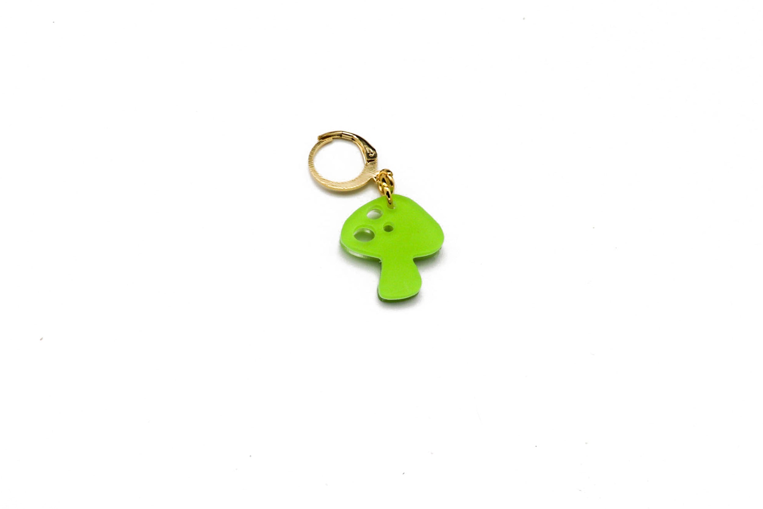 Charm Dangle Earring - Mushroom