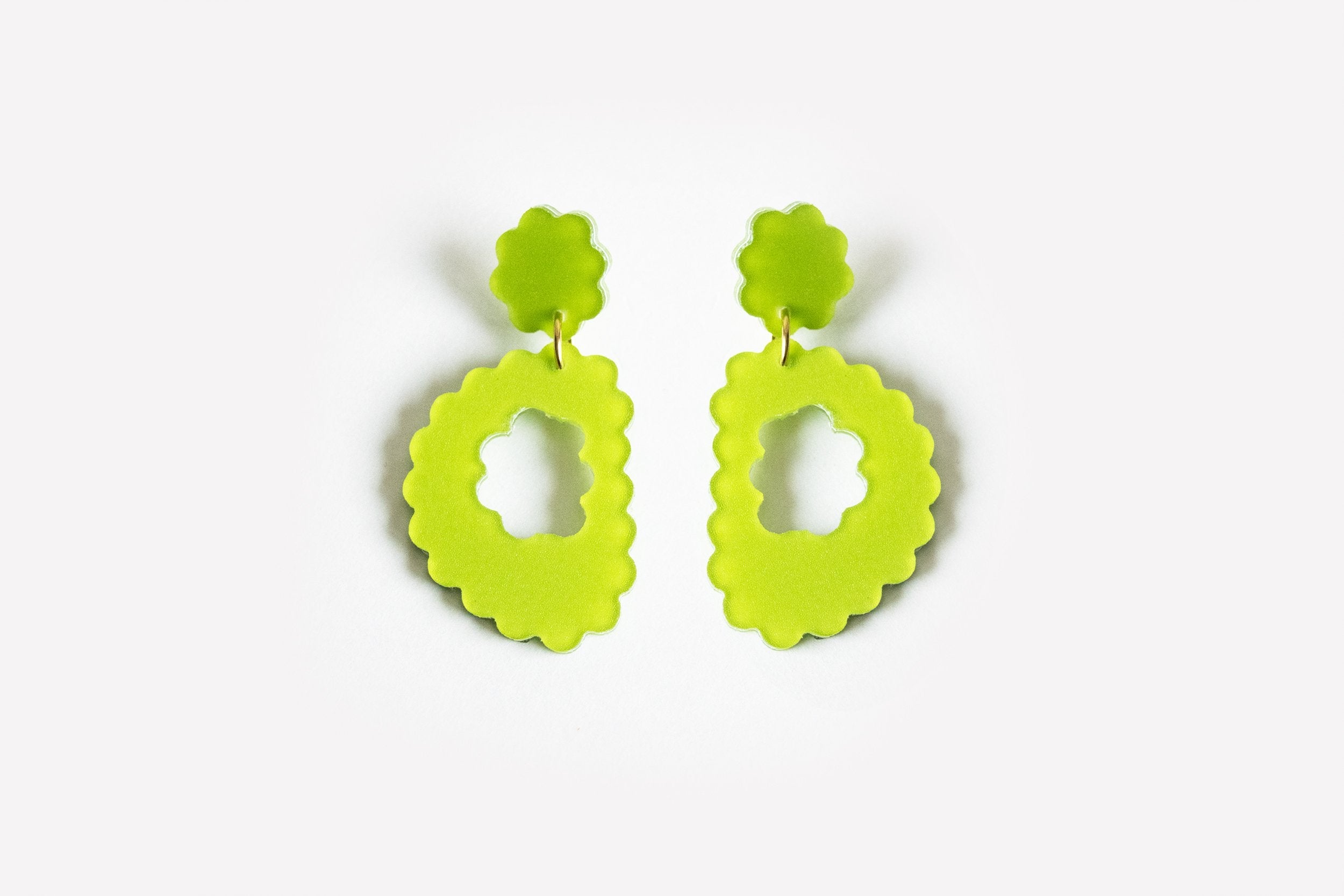 Ecoresin Scallop Earrings - Drop