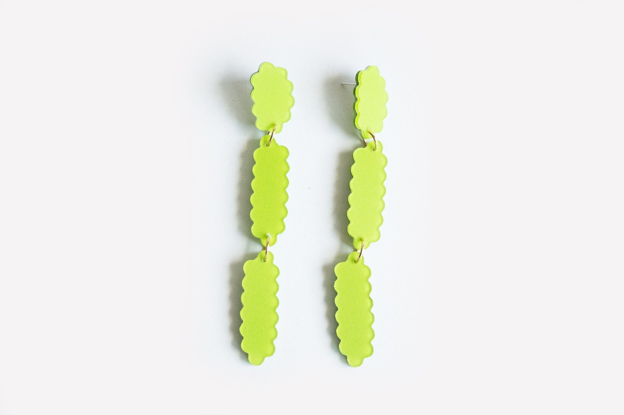 Ecoresin Scallop Earrings - Line Drop