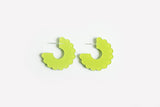 Ecoresin Scallop Earrings - Small Hoop