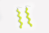 Ecoresin Squiggle Earrings Long