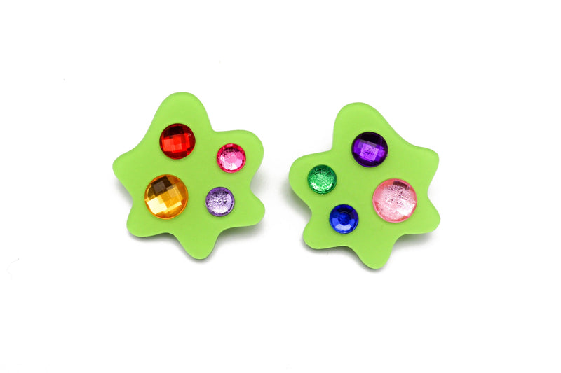 Ecoresin Gem Large Blob Earrings