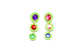 Ecoresin Gem Short Drop Earrings