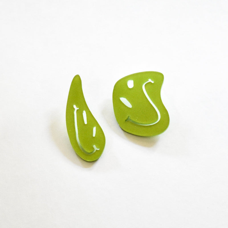 Ecoresin Earrings - Smiley
