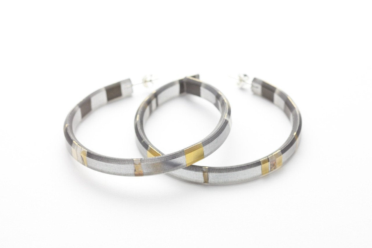Ecoresin Hoop Earrings Large