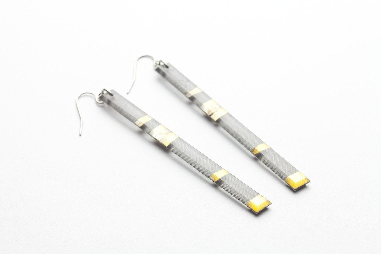 Ecoresin Earrings - Skinny