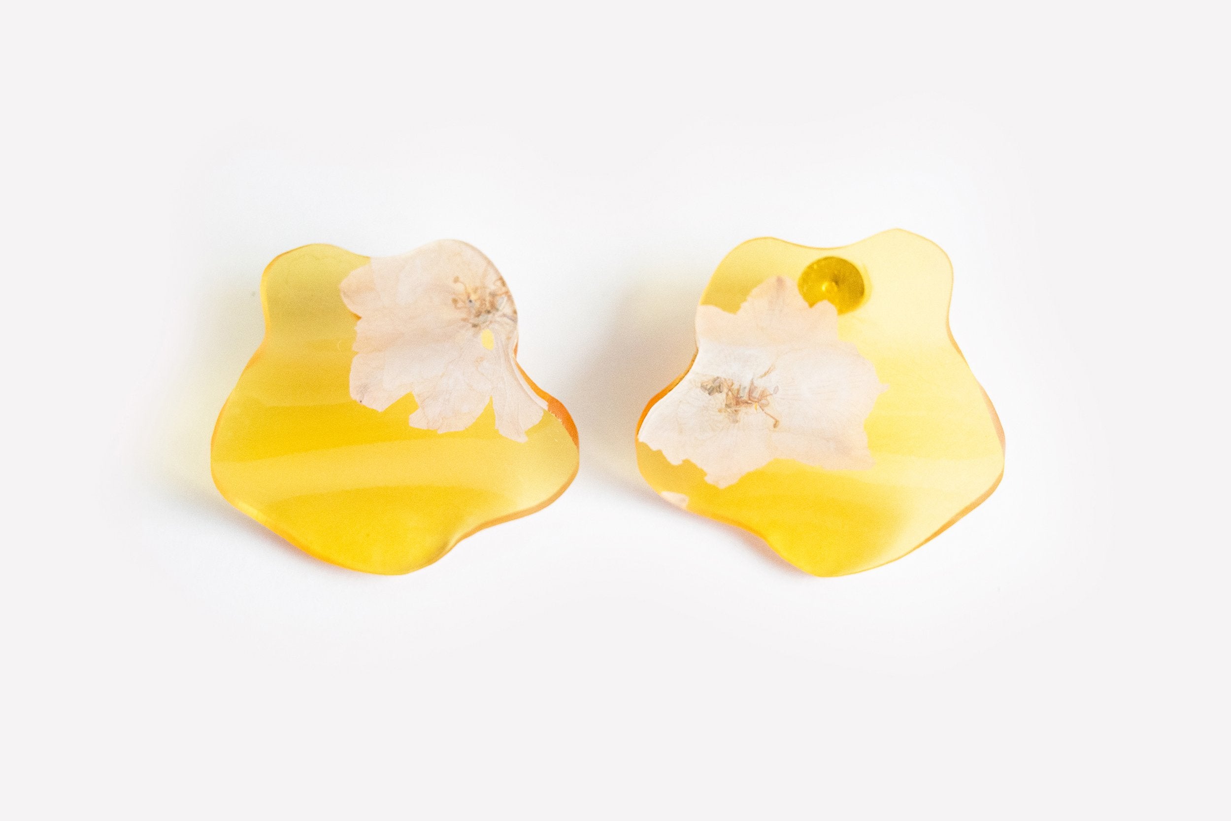 Ecoresin Earrings - Flow Large Stud
