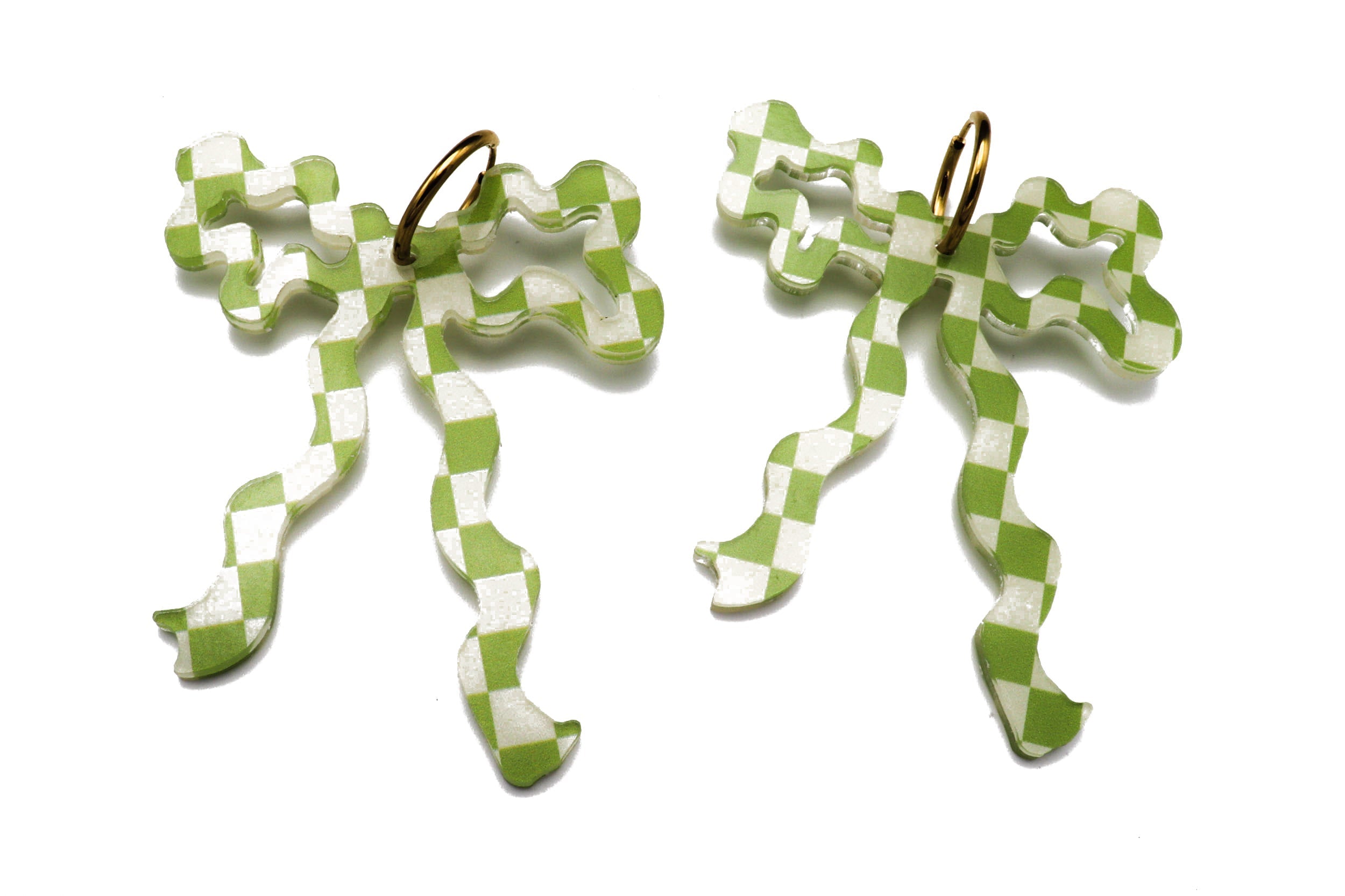 Ecoresin Bow Earrings - Large