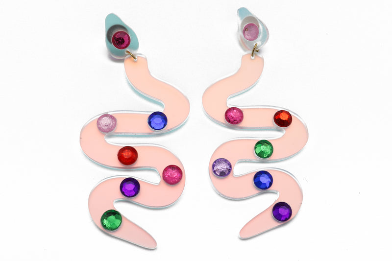 Gem Earrings - Snakes