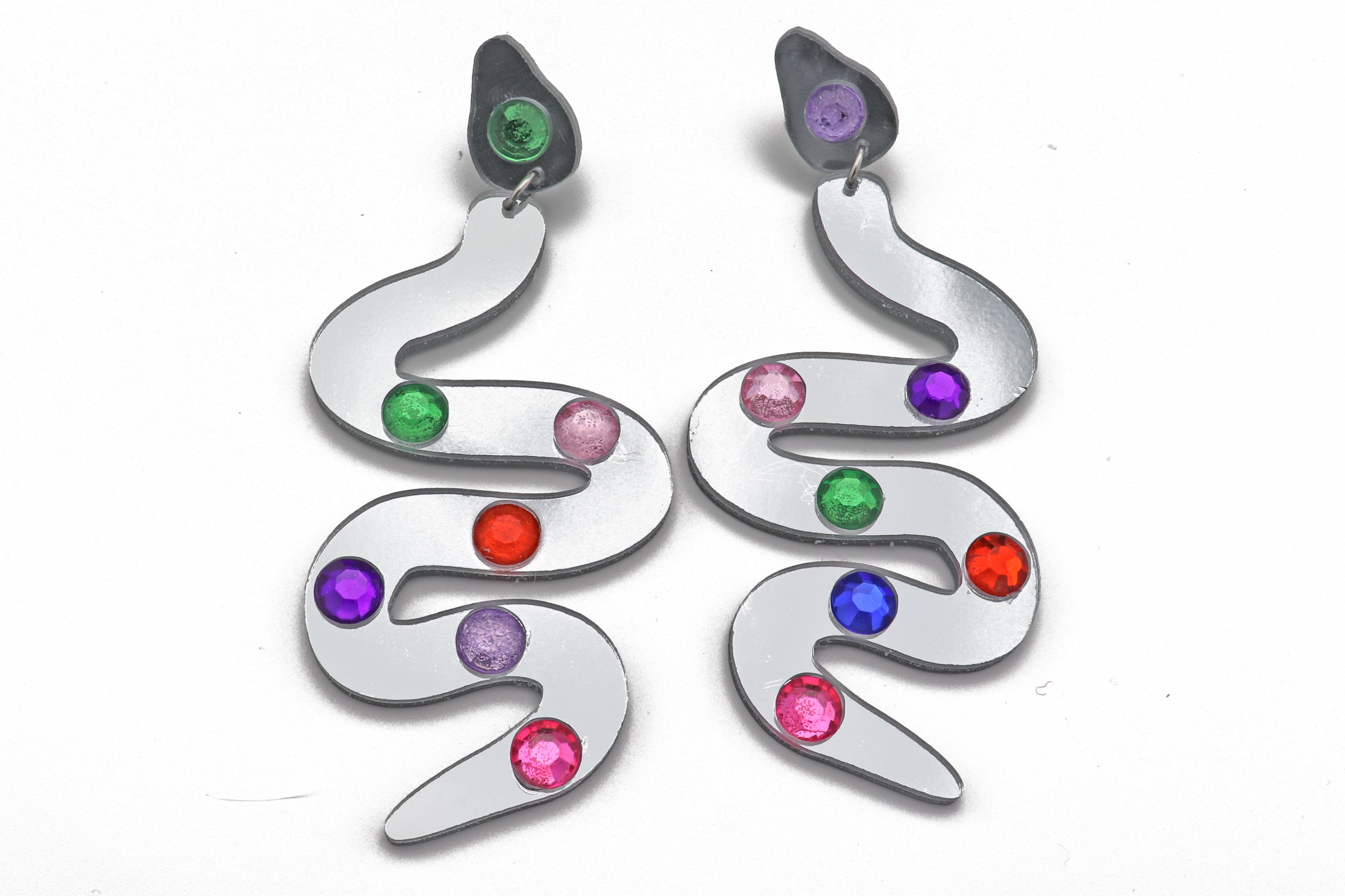 Gem Earrings - Snakes