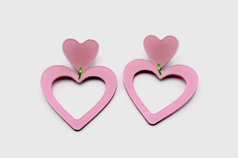 Open Heart Earrings