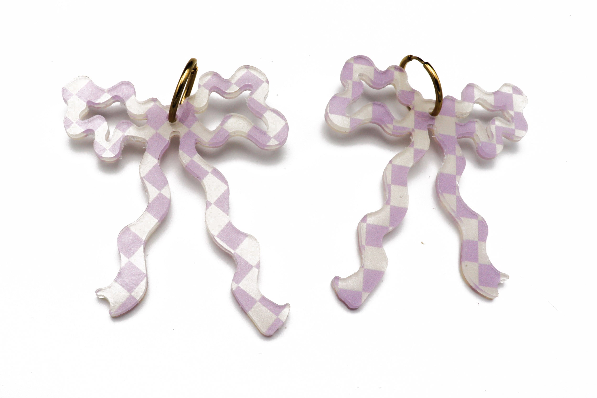 Ecoresin Bow Earrings - Large