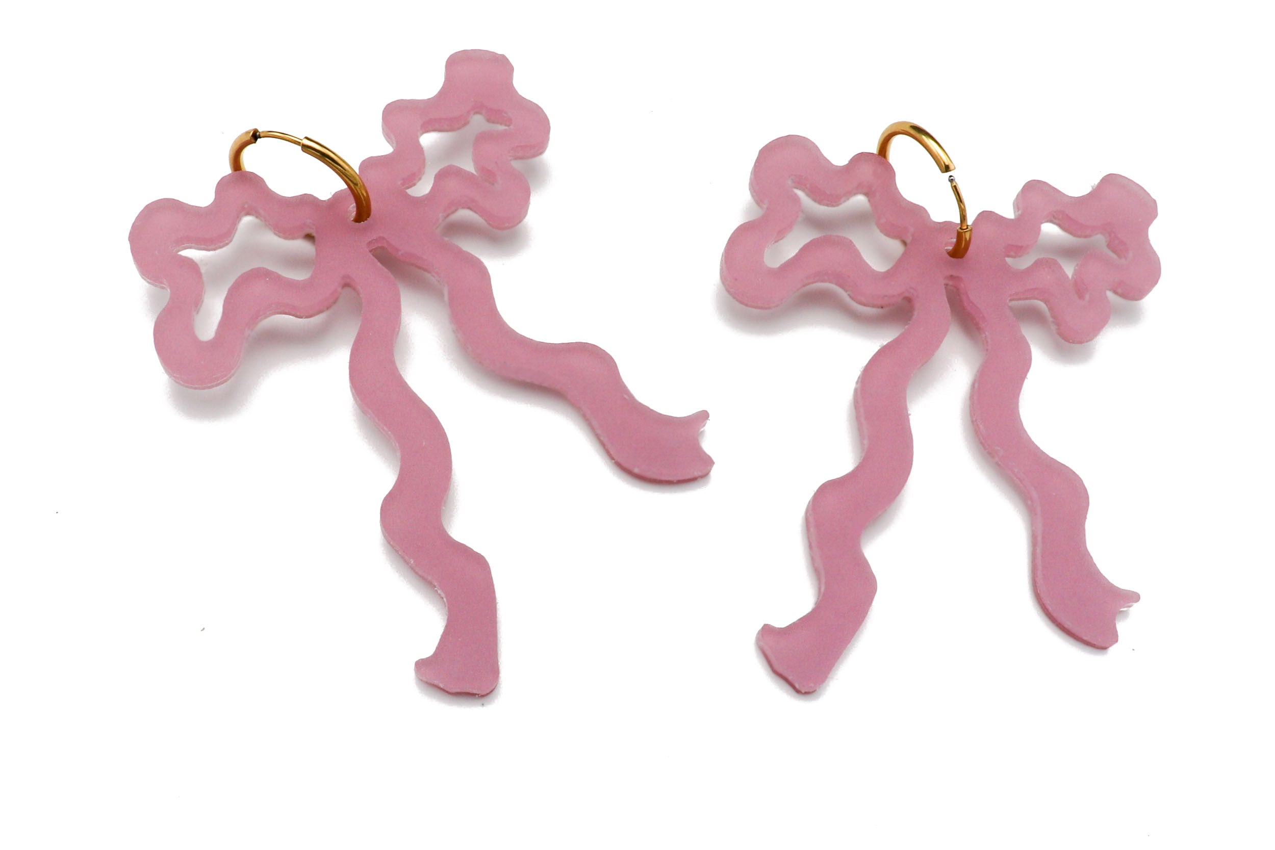 Ecoresin Bow Earrings - Large
