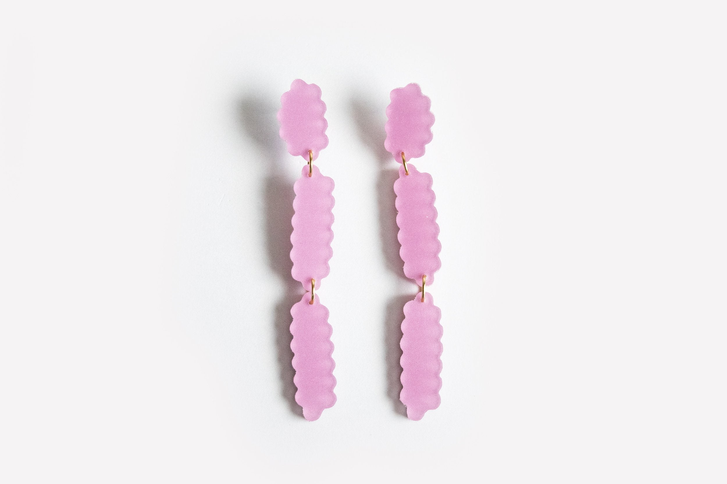 Ecoresin Scallop Earrings - Line Drop