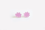 Ecoresin Scallop Earrings - Small Stud