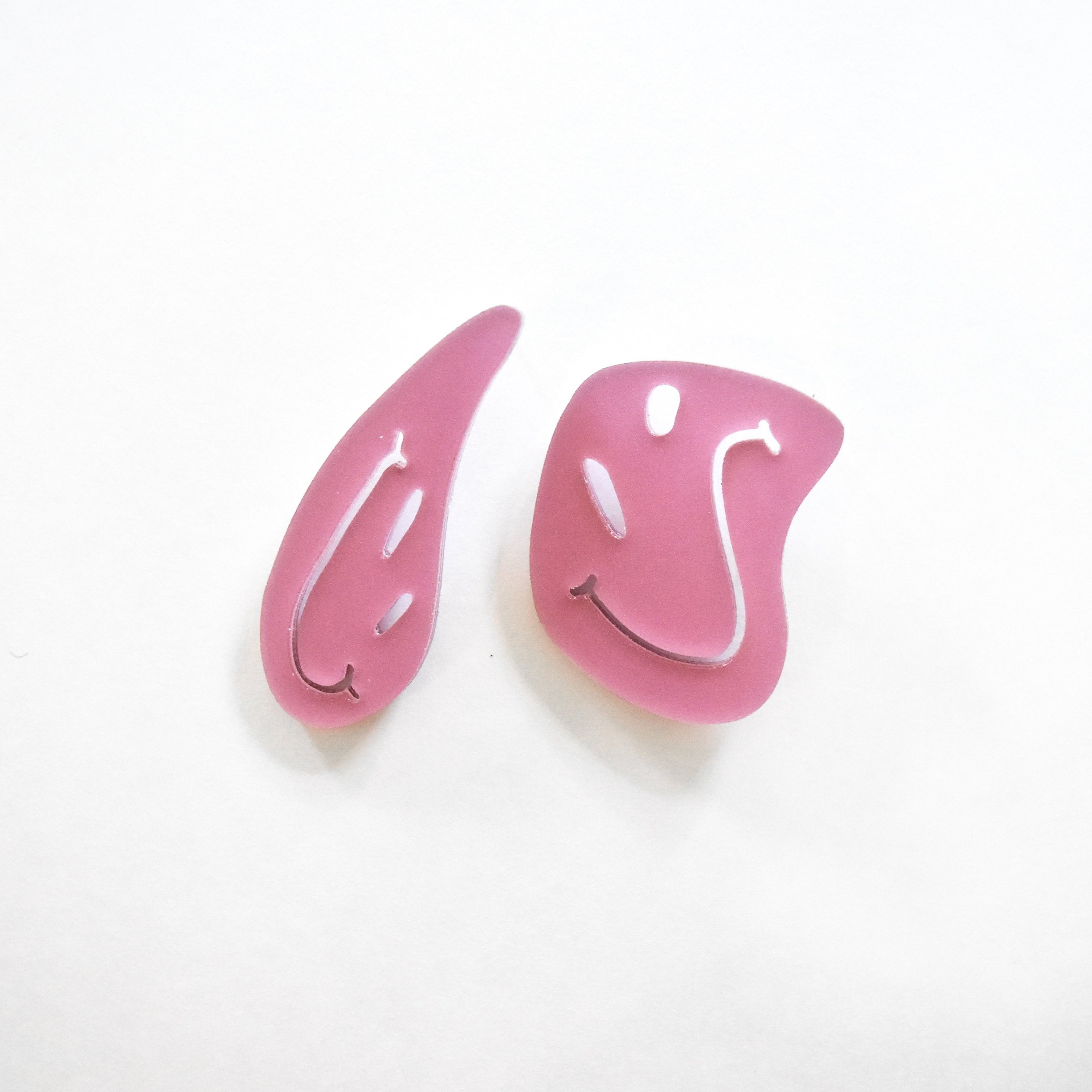 Ecoresin Earrings - Smiley