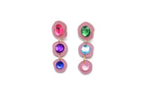 Ecoresin Gem Short Drop Earrings