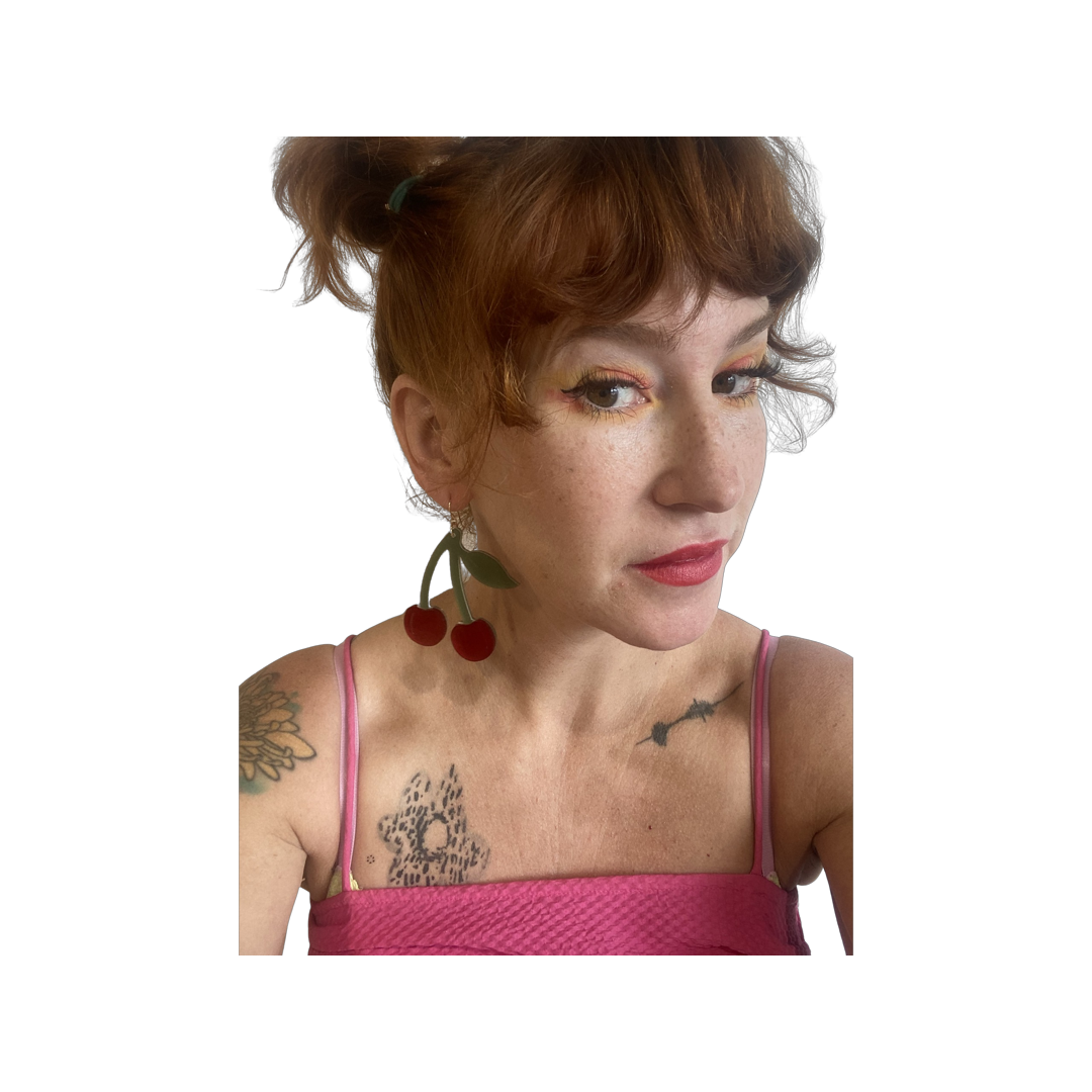 Large Cherry  Earrings