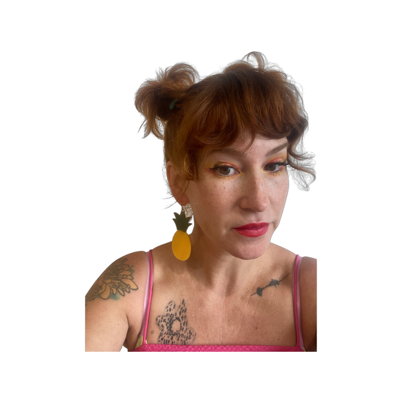 Large Pineapple  Earrings