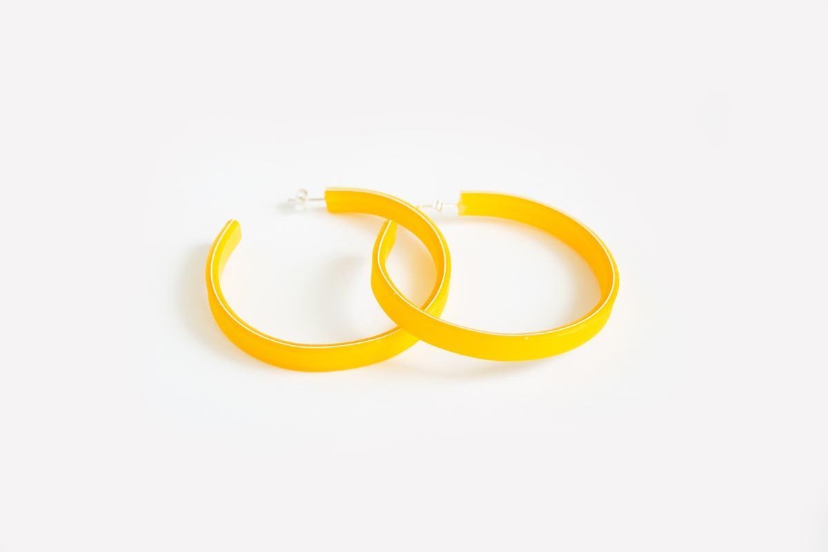 Ecoresin Hoop Earrings Large