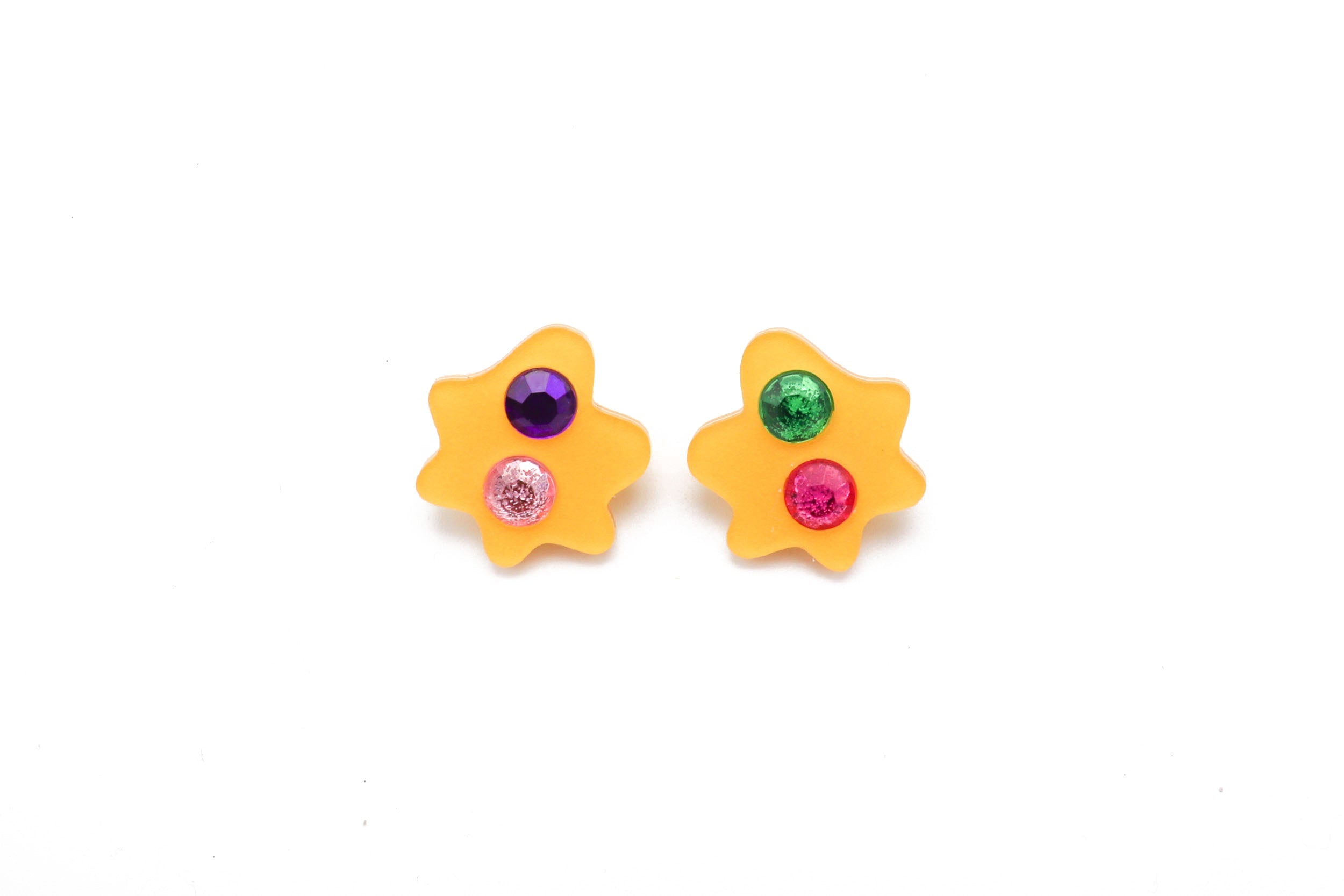 Ecoresin Gem Medium Blob Earrings