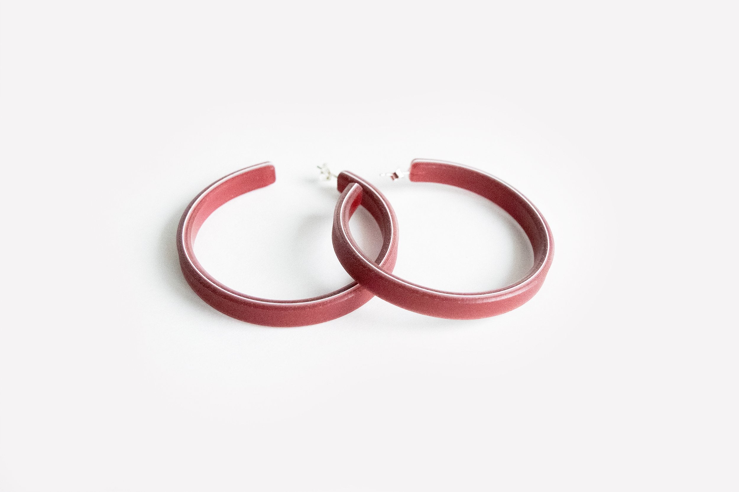 Ecoresin Hoop Earrings Large