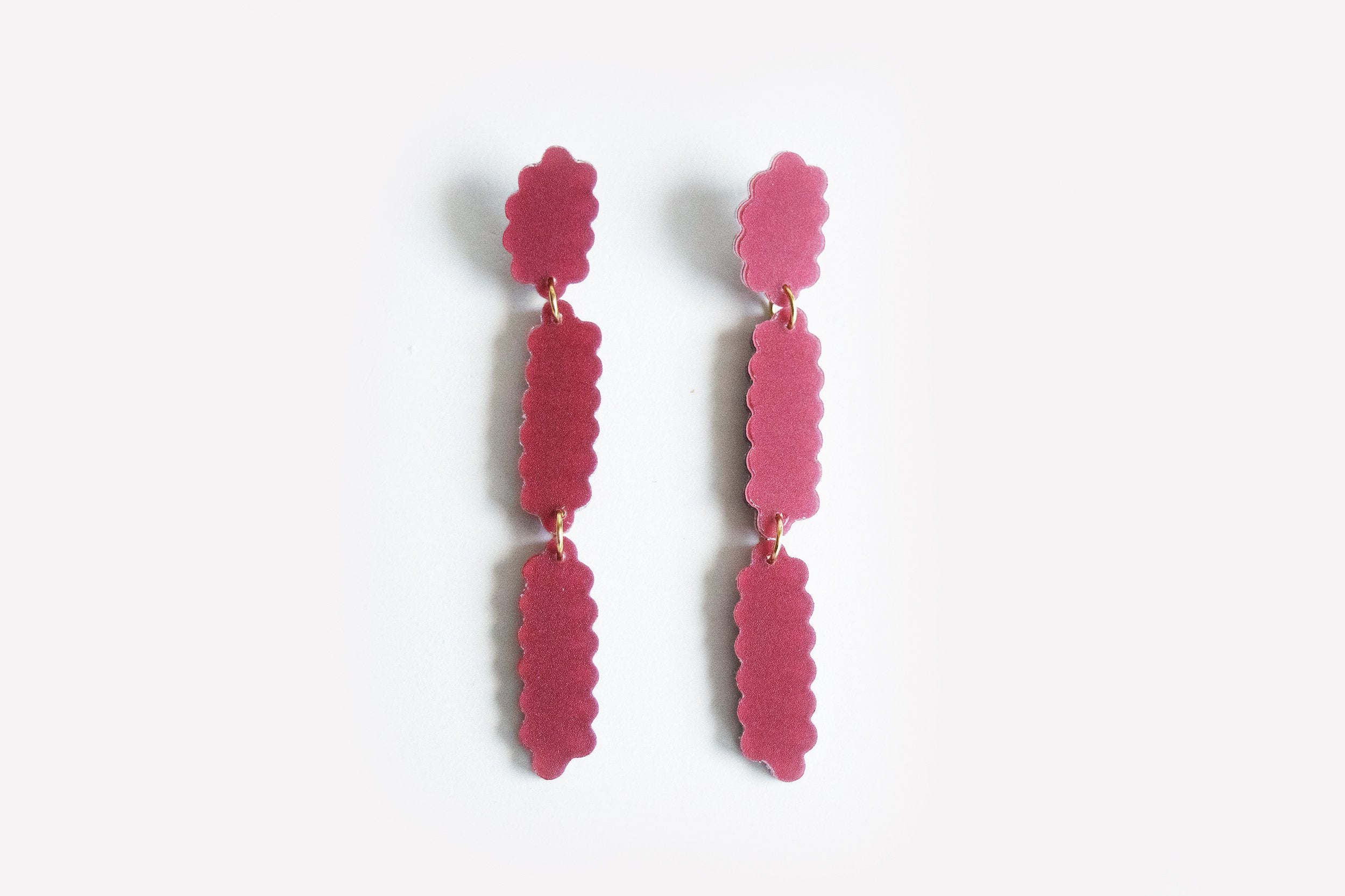 Ecoresin Scallop Earrings - Line Drop