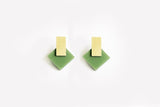 Ecoresin Earrings - Diamond Stud