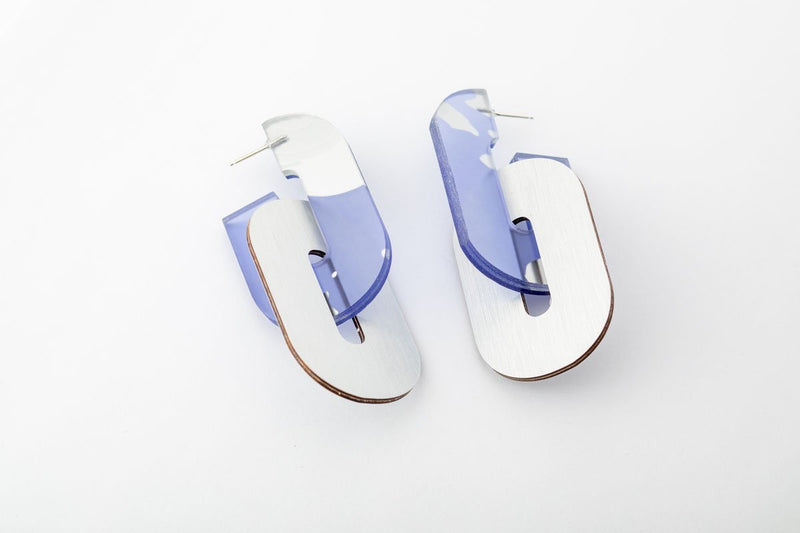 Mirror Violet Earrings - Link