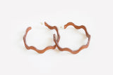 Ecoresin Squiggle Hoop Earrings Large