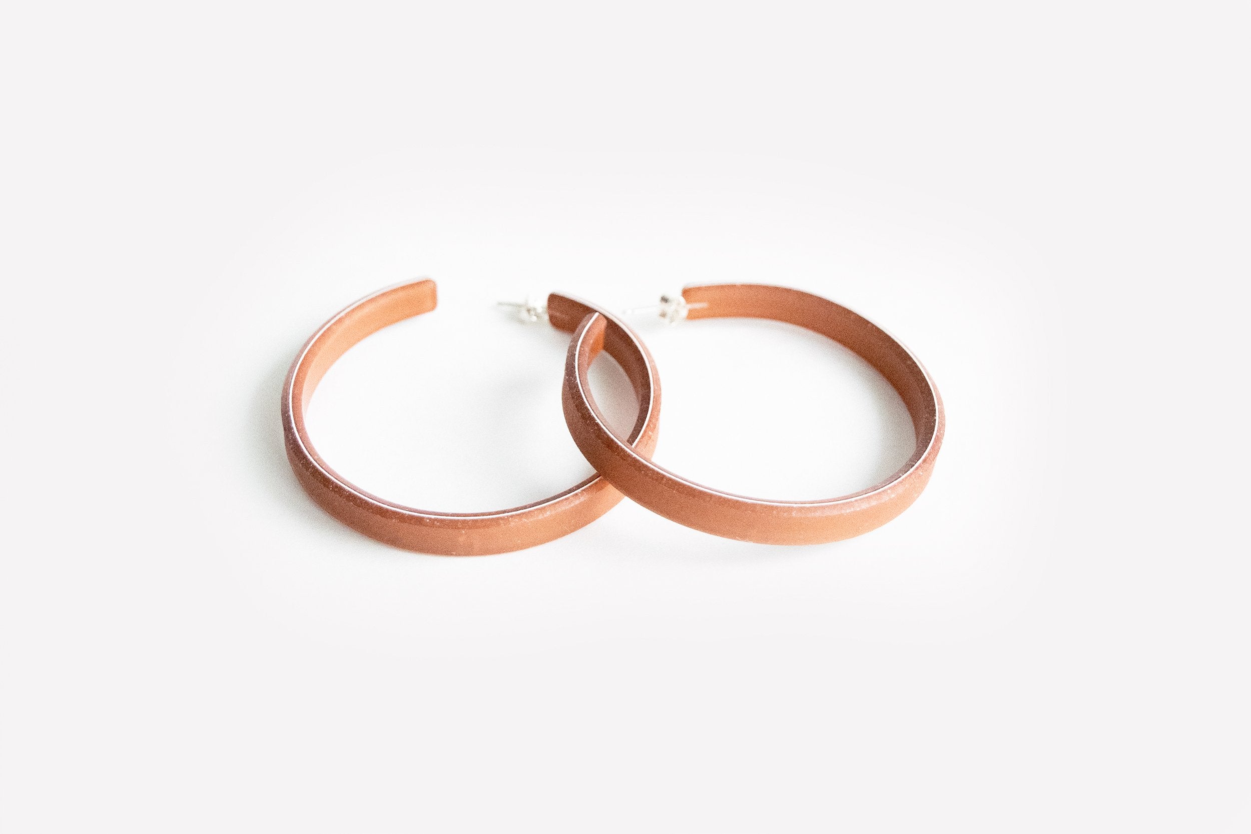 Ecoresin Hoop Earrings Large