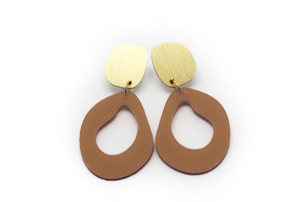 Ecoresin Earrings - Fluid Drop