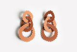 Ecoresin Scallop Earrings - Triple Link