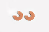 Ecoresin Scallop Earrings - Small Hoop