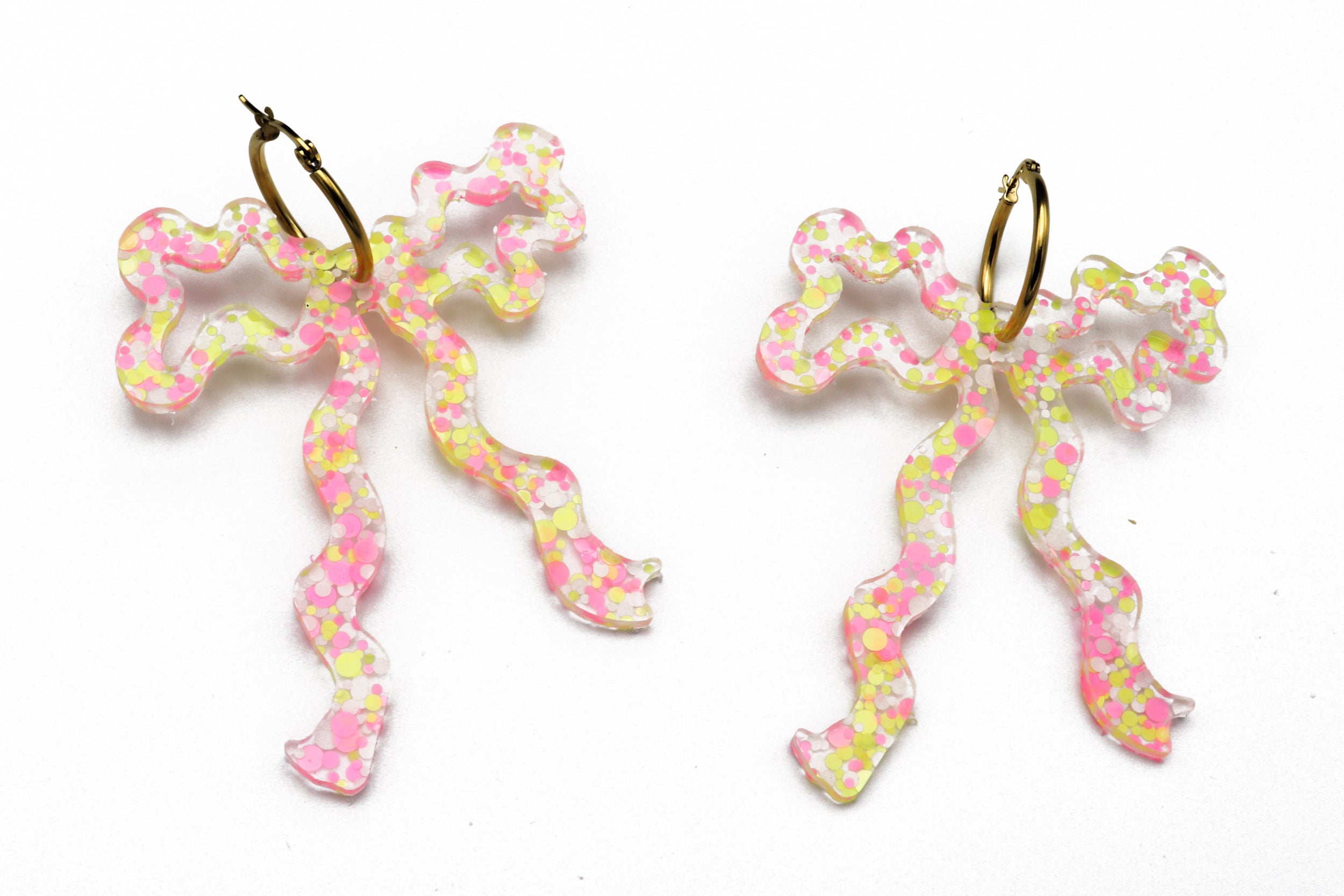 Ecoresin Bow Earrings - Large