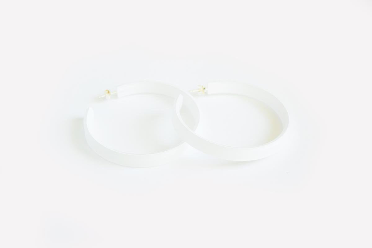 Ecoresin Hoop Earrings Large