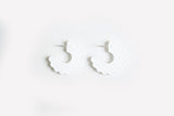 Ecoresin Scallop Earrings - Small Hoop