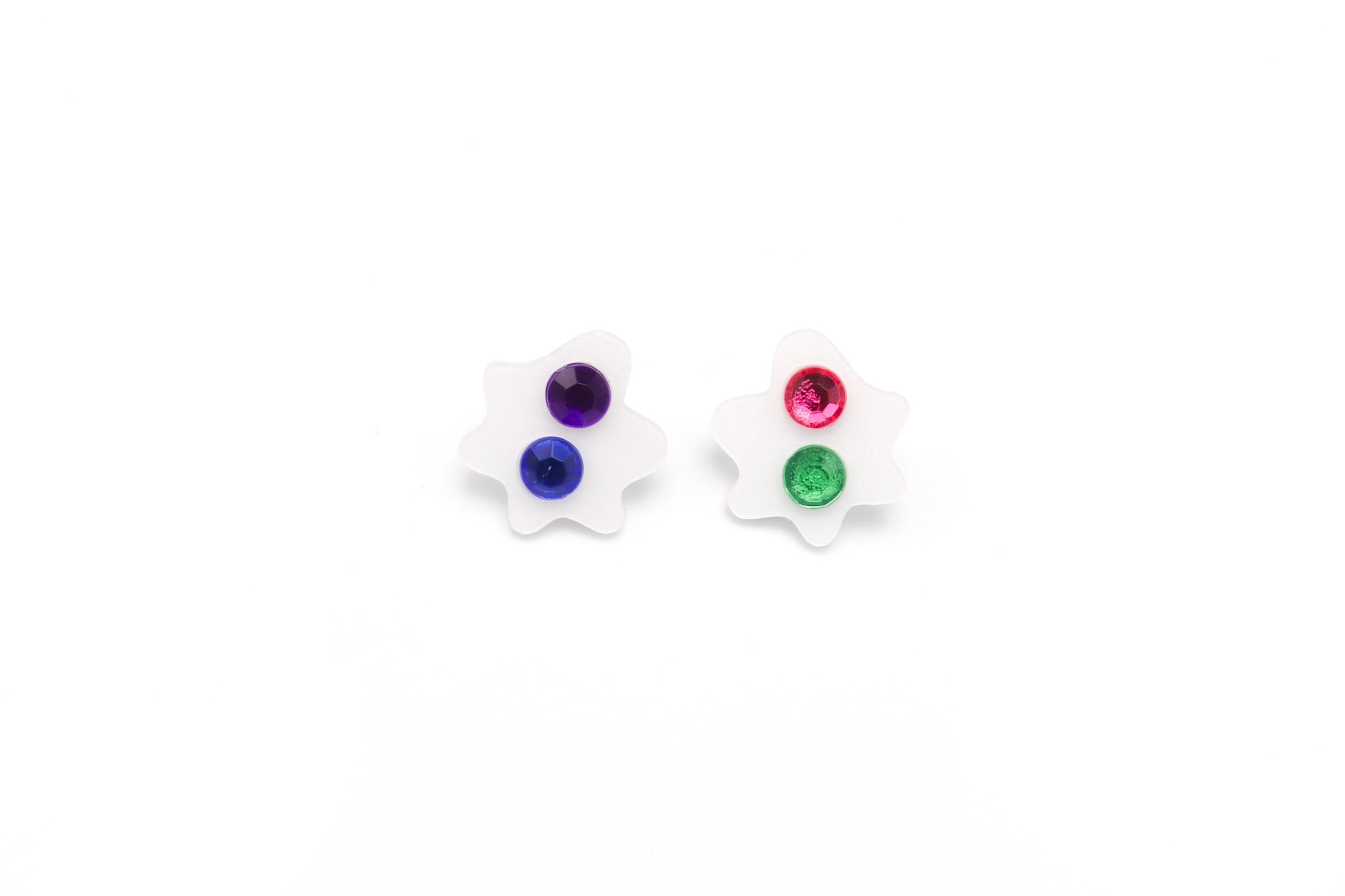 Ecoresin Gem Medium Blob Earrings