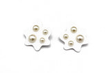 Ecoresin Pearl Large Blob Earrings