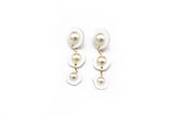Ecoresin Pearl Short Drop Earrings