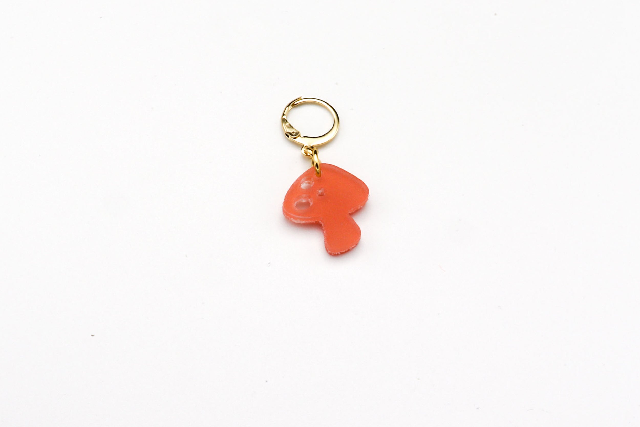 Charm Dangle Earring - Mushroom