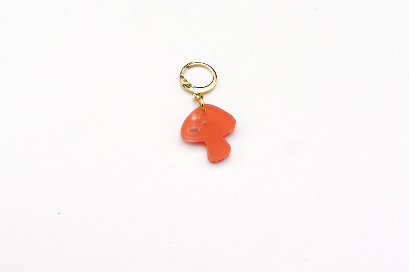 Charm Dangle Earring - Mushroom