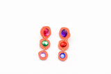 Ecoresin Gem Short Drop Earrings